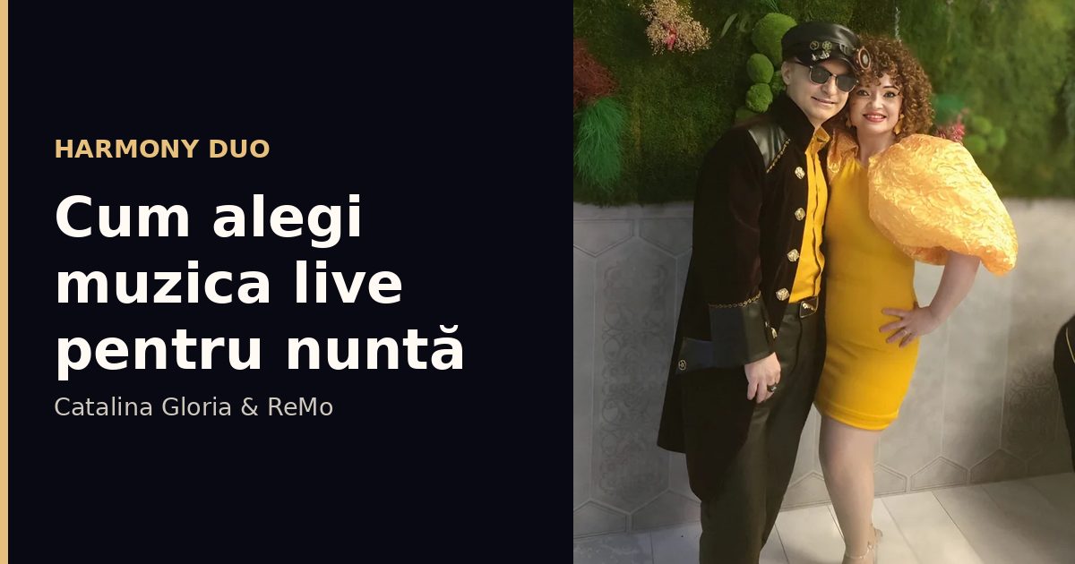Cum alegi muzica live pentru nuntă