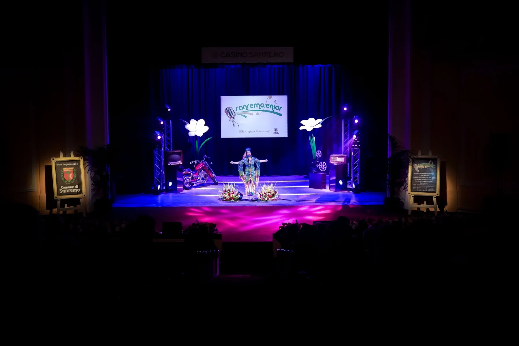 Catalina Gloria pe scena Sanremo Senior